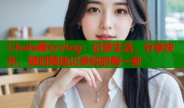 Chole糖心vlog：记录生活，分享快乐，随时随地记录你的每一刻