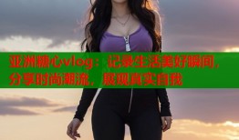 亚洲糖心vlog：记录生活美好瞬间，分享时尚潮流，展现真实自我