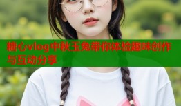 糖心vlog中秋玉兔带你体验趣味创作与互动分享