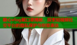 糖心vlog戴口罩揭秘，探索短视频社交平台的隐私保护与创意表达