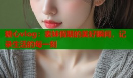 糖心vlog：表妹假期的美好瞬间，记录生活的每一刻
