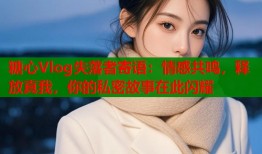糖心Vlog失落者寄语：情感共鸣，释放真我，你的私密故事在此闪耀