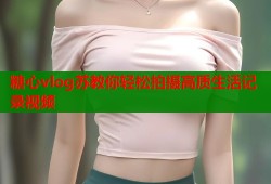 糖心vlog苏教你轻松拍摄高质生活记录视频