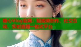 糖心Vlog官网：短视频创作、社交互动、实时直播一站式平台