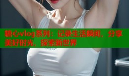 糖心vlog系列：记录生活瞬间，分享美好时光，探索新世界