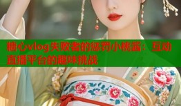 糖心vlog失败者的惩罚小桃酱：互动直播平台的趣味挑战