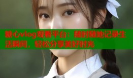 糖心vlog观看平台：随时随地记录生活瞬间，轻松分享美好时光
