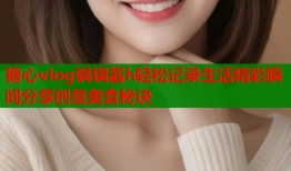 糖心vlog锅锅酱h轻松记录生活精彩瞬间分享创意美食秘诀