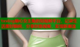 txvlog糖心女主角的短视频平台，记录生活美好瞬间，分享创意视频，发现新潮流