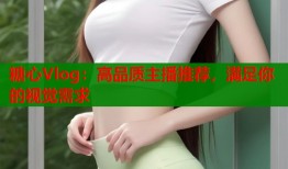 糖心Vlog：高品质主播推荐，满足你的视觉需求
