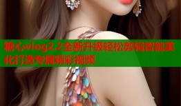 糖心vlog2.2全新升级轻松剪辑智能美化打造专属精彩视频