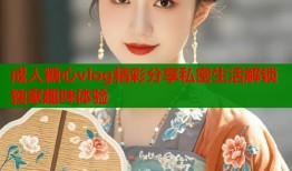 成人糖心vlog精彩分享私密生活解锁独家趣味体验