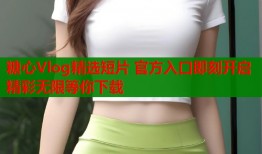 糖心Vlog精选短片 官方入口即刻开启 精彩无限等你下载
