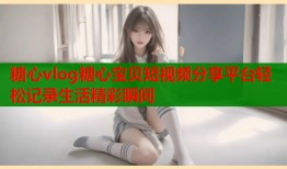 糖心vlog糖心宝贝短视频分享平台轻松记录生活精彩瞬间