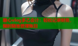 糖心vlog多乙会计：轻松记录财务，随时随地管理账目