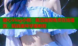糖心Vlog小桃：高清视频免费在线播放，精选美味早餐教程