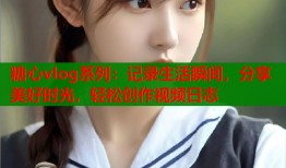 糖心vlog系列：记录生活瞬间，分享美好时光，轻松创作视频日志