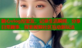 糖心vlog控室友，记录生活瞬间，分享日常趣事，探索视频社区互动新玩法