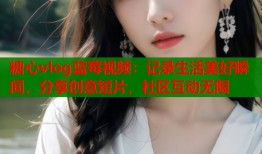 糖心vlog蓝莓视频：记录生活美好瞬间，分享创意短片，社区互动无限