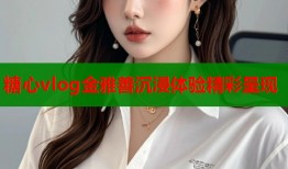 糖心vlog金雅善沉浸体验精彩呈现