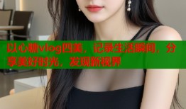 以心糖vlog四美，记录生活瞬间，分享美好时光，发现新视界