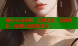 糖心vlog杏吧：记录生活，分享快乐，视频社区互动平台