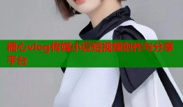 糖心vlog传媒小巨短视频创作与分享平台