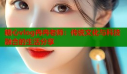 糖心vlog冉冉老师：传统文化与科技融合的生活分享