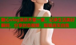 糖心vlog演员齐聚一堂，记录生活美好瞬间，分享创意视频，展现真实自我