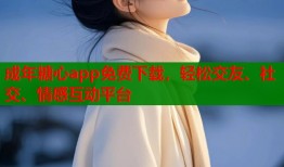 成年糖心app免费下载，轻松交友、社交、情感互动平台