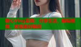糖心Vlog官网：分享生活，编辑视频，发现美好瞬间