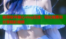 禁用软件糖心vlog在线：轻松观看和分享精彩视频