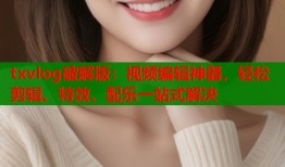 txvlog破解版：视频编辑神器，轻松剪辑、特效、配乐一站式解决