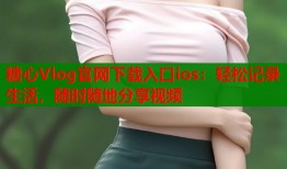糖心Vlog官网下载入口ios：轻松记录生活，随时随地分享视频