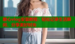 糖心vlog安装教程：轻松记录生活瞬间，分享美好时光