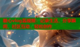 糖心vlog酱视频：记录生活，分享瞬间，社区互动，轻松创作