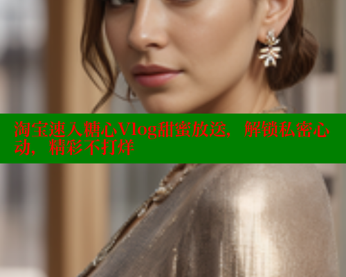 淘宝速入糖心Vlog甜蜜放送，解锁私密心动，精彩不打烊