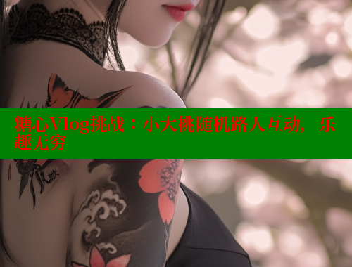 糖心Vlog挑战：小大桃随机路人互动，乐趣无穷