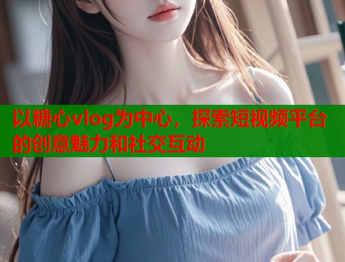 以糖心vlog为中心，探索短视频平台的创意魅力和社交互动