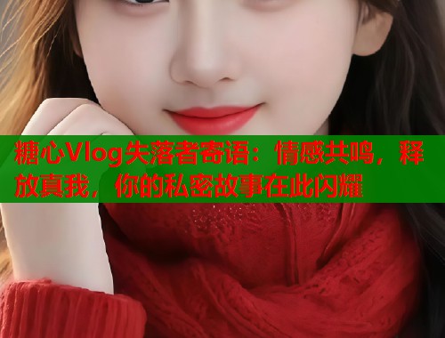 糖心Vlog失落者寄语：情感共鸣，释放真我，你的私密故事在此闪耀