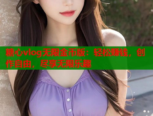 糖心vlog无限金币版：轻松赚钱，创作自由，尽享无限乐趣