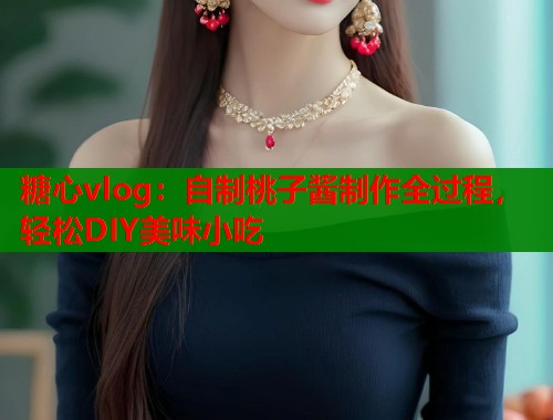 糖心vlog：自制桃子酱制作全过程，轻松DIY美味小吃