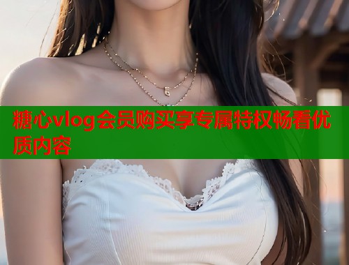 糖心vlog会员购买享专属特权畅看优质内容